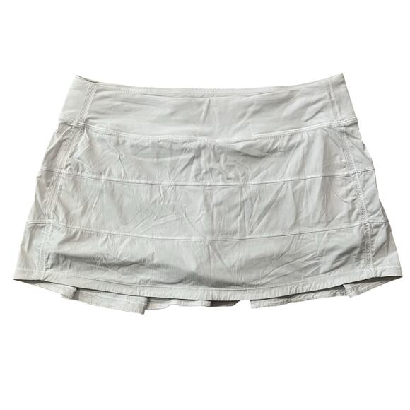 Lululemon Pace Rival Skirt White Size 10 - Picture 1 of 7